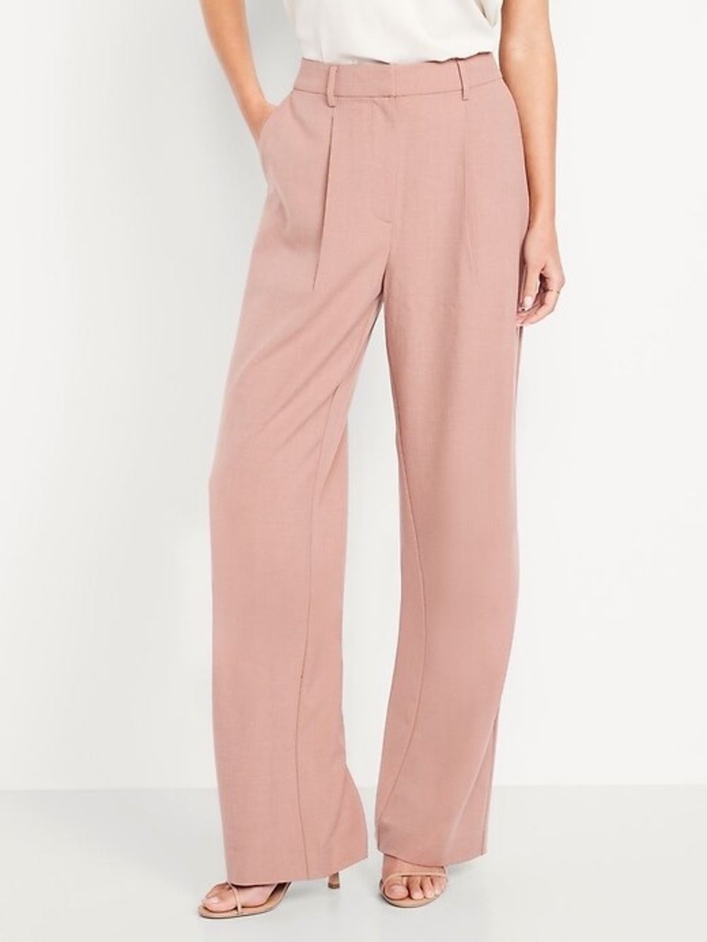 Old Navy Pink EXTRA HIGH-RISE TAYLOR WIDE LEG